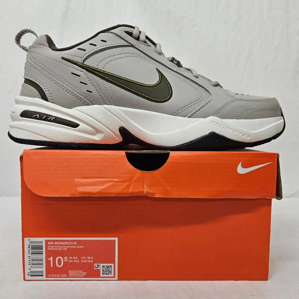 Nike Air Monarch IV Training Shoes 415445-200 Gray Green Mens Size 10.5